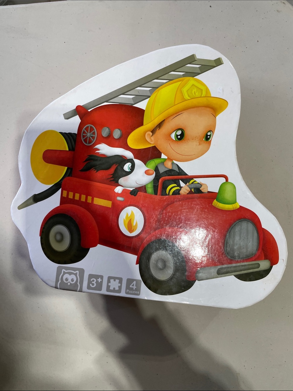 EureakaKids Fire Truck Puzzle set of 4 puzzles